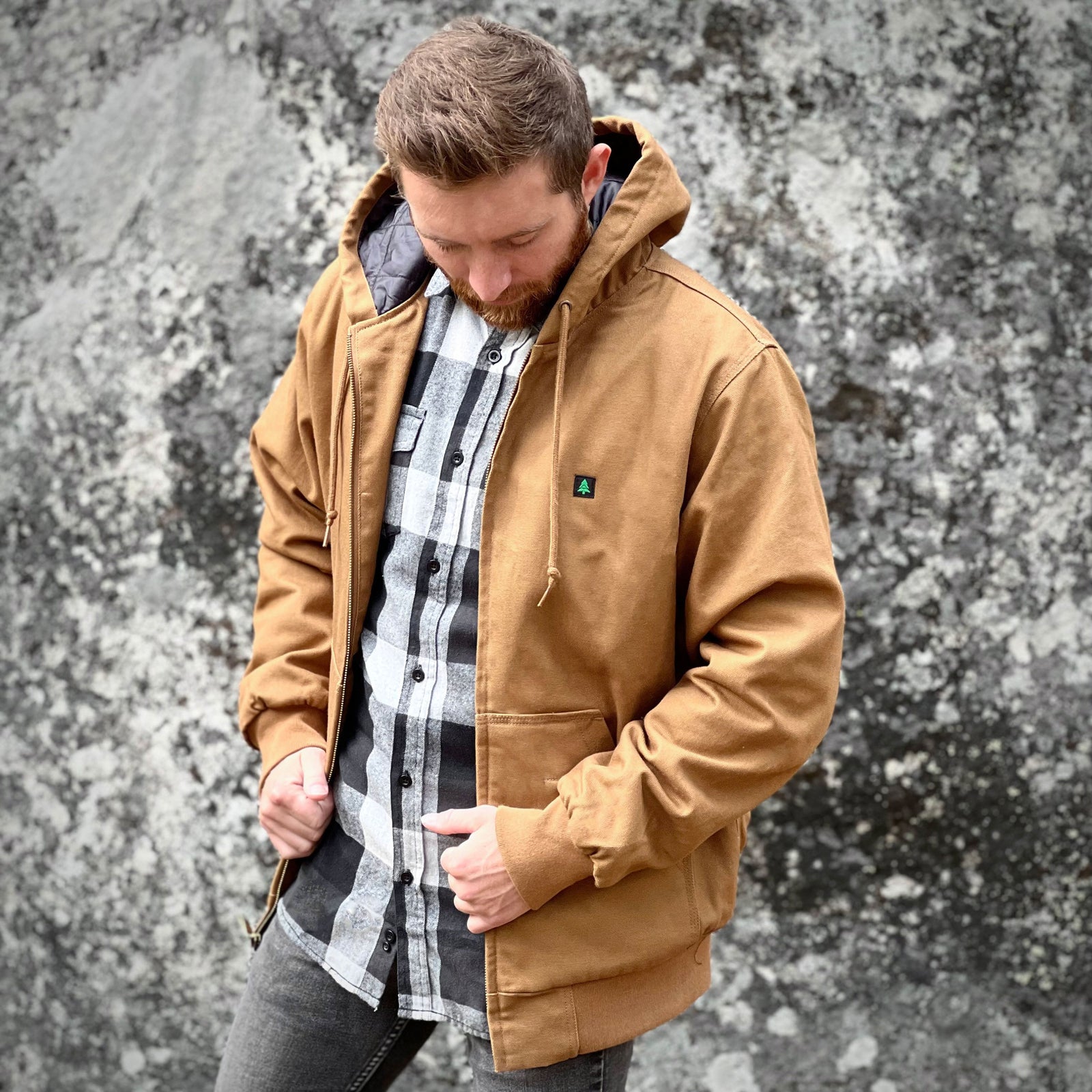 The Pursuer Workwear Jacket w/ Mountain-Tree Label - The Happy Clothing Company