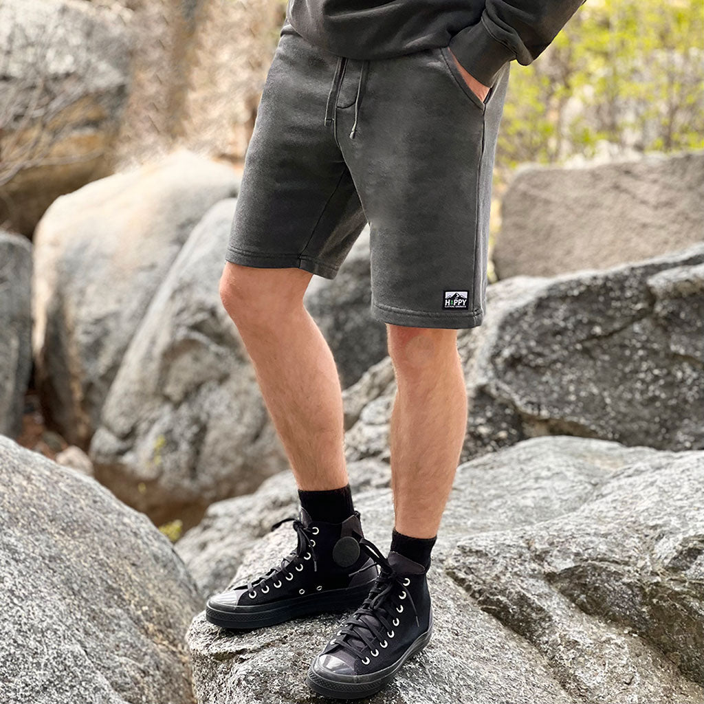 Logo Label Inspired-Dye <br> Unisex Heavyweight Shorts | Mountain Edition | - The Happy Clothing Company