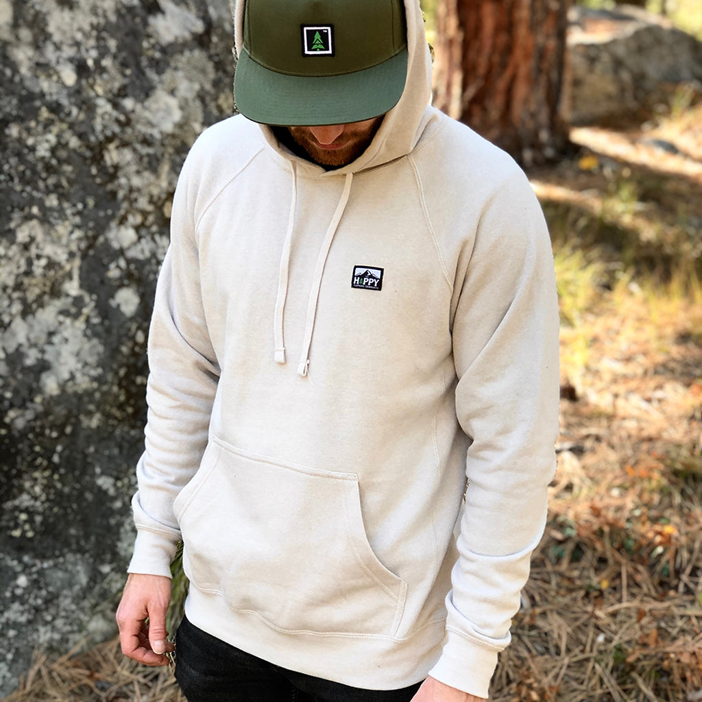 Logo Label Special Blend <br> Mid-weight Raglan Hooded Sweatshirt - The Happy Clothing Company