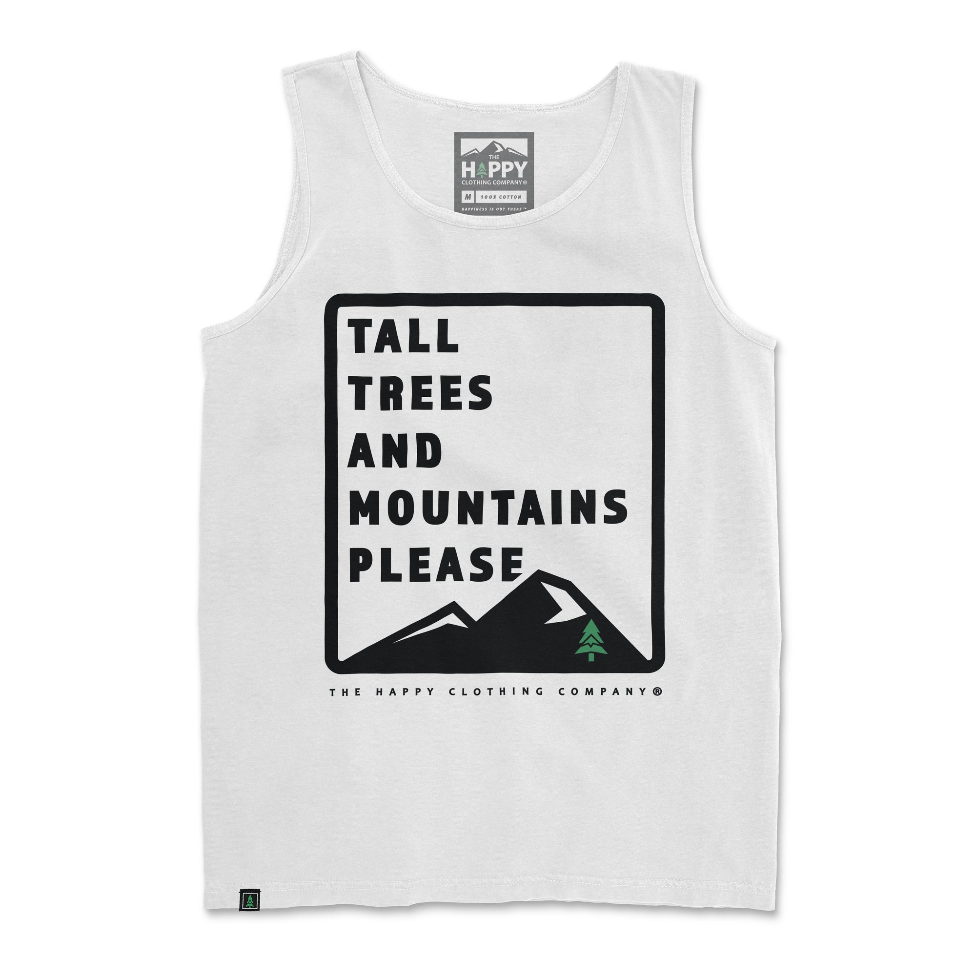Tall Trees and Mountains Please <br> Nature-Inspired Pigment Dyed Tank - The Happy Clothing Company