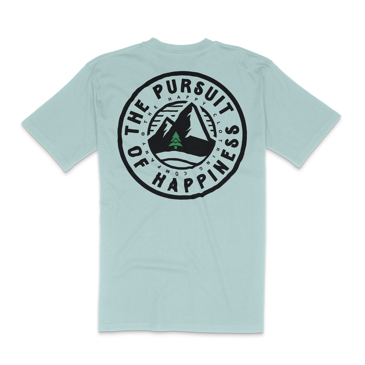 The Pursuit Of Happiness Back Print Essential Tee | Premium Heavyweight |