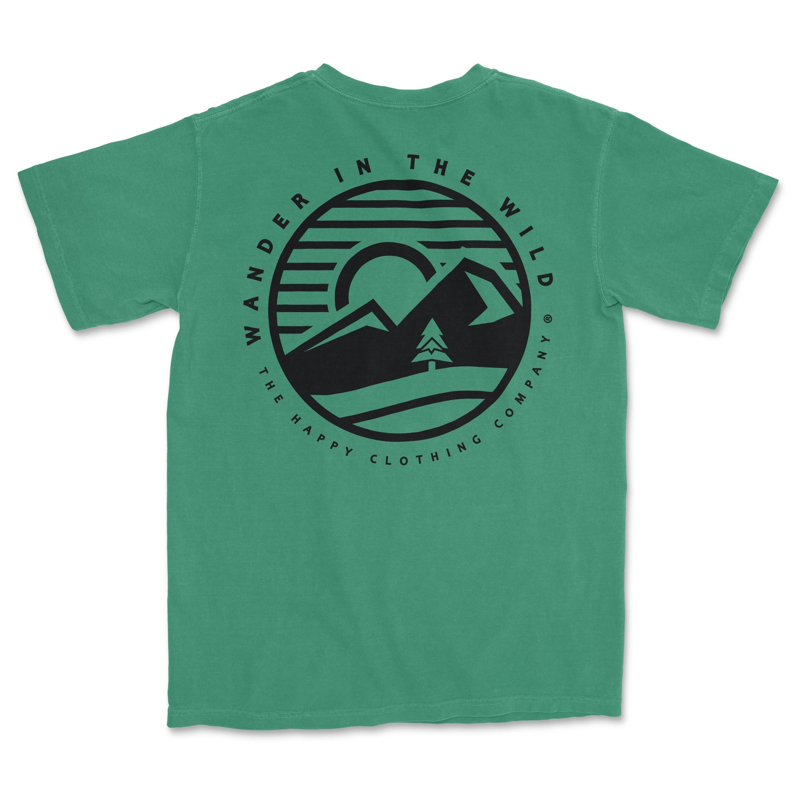 Wander In The Wild Back Print <br> Lightweight Cotton Tee - The Happy Clothing Company