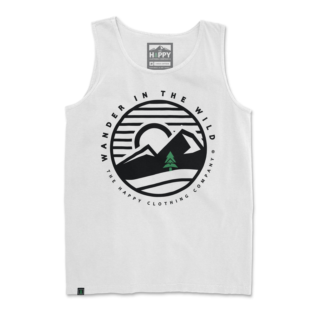 Wander In The Wild &lt;br&gt; Nature-Inspired Pigment Dyed Tank - The Happy Clothing Company