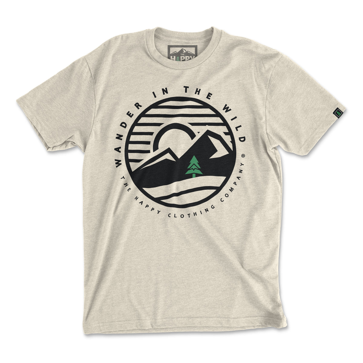 Wander In The Wild &lt;br&gt; Lightweight Bi-Blend Tee - The Happy Clothing Company