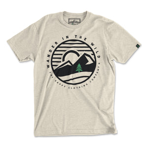 Wander In The Wild <br> Lightweight Bi-Blend Tee - The Happy Clothing Company