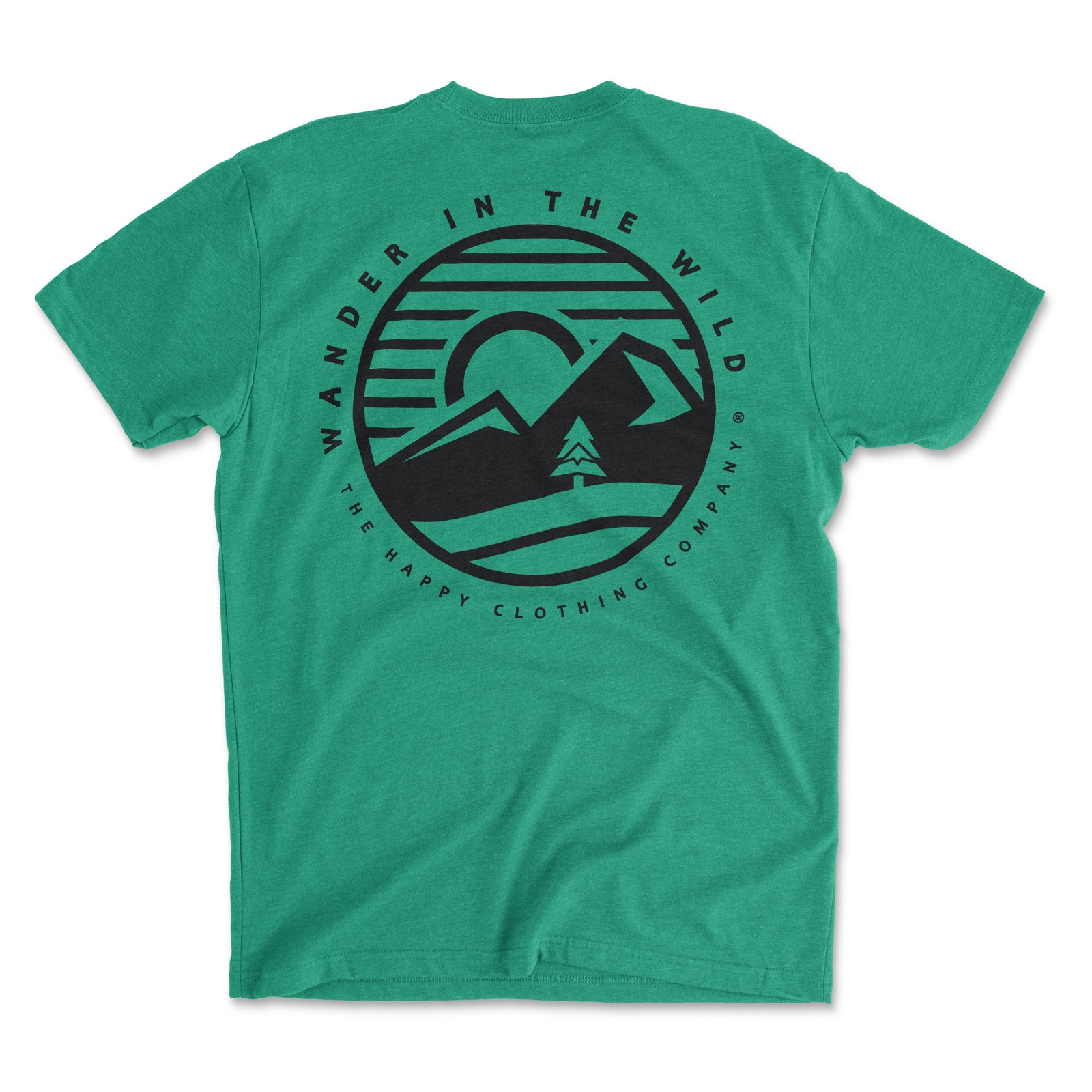 Wander In The Wild Back Print <br> Lightweight Bi-Blend Tee - The Happy Clothing Company