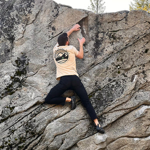 Wander In The Wild Back Print <br> Nature-Inspired Pigment Dyed Tee - The Happy Clothing Company