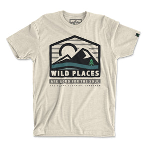 Wild Places Are Good For The Soul <br> Lightweight Bi-Blend Tee - The Happy Clothing Company