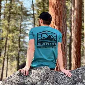 Wild Places Are Good For The Soul Back Print <br> Lightweight Bi-Blend Tee - The Happy Clothing Company