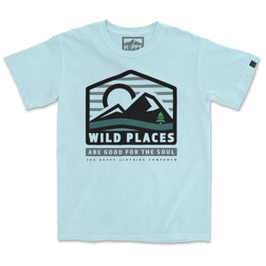 Wild Places Are Good For The Soul <br> Nature-Inspired Pigment Dyed Tee - The Happy Clothing Company