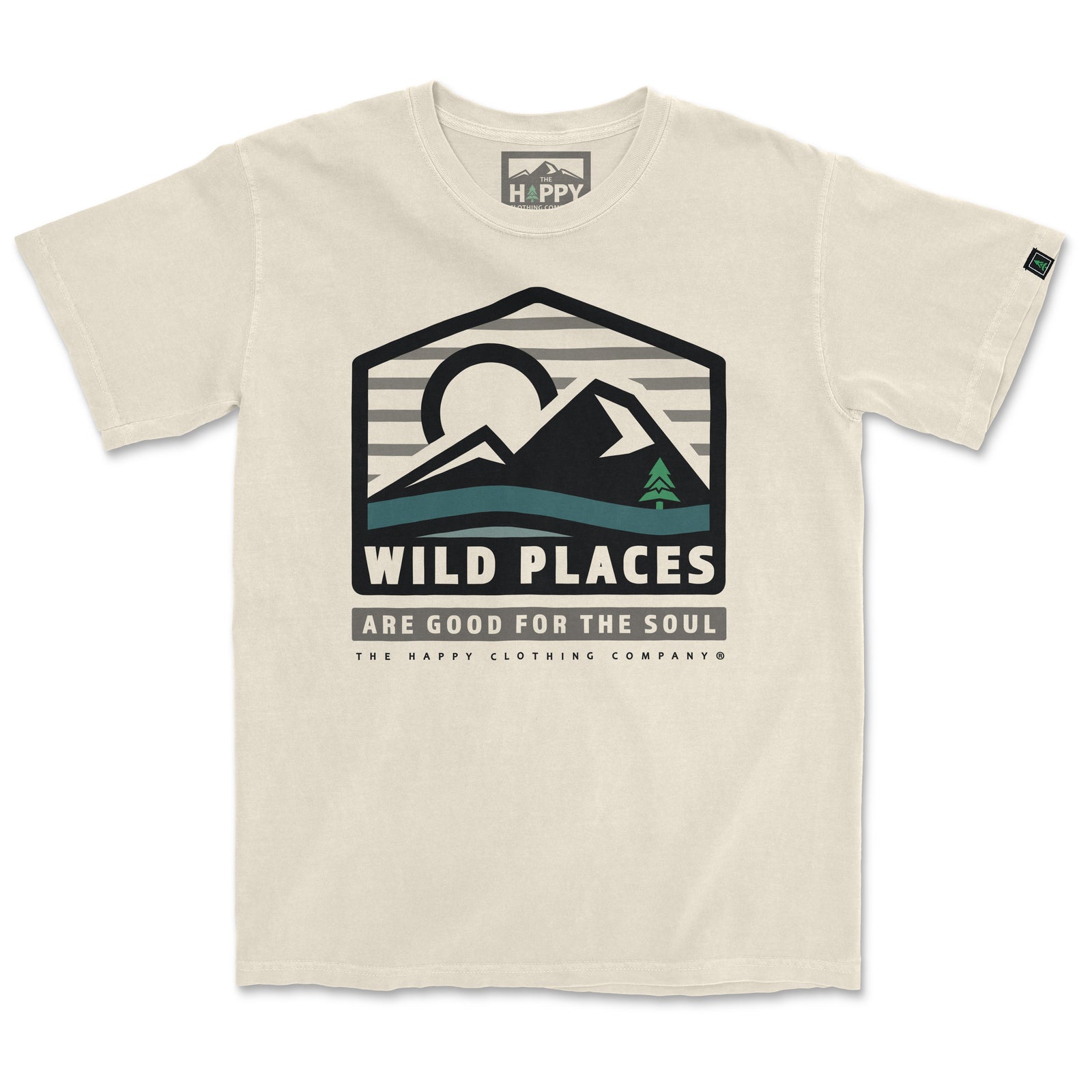 Wild Places Are Good For The Soul <br> Nature-Inspired Pigment Dyed Tee - The Happy Clothing Company