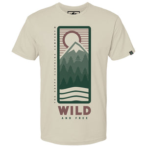 Wild and Free <br> Lightweight Cotton Tee - The Happy Clothing Company