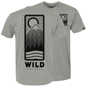 Wild and Free Back Print <br> Lightweight Bi-Blend Tee - The Happy Clothing Company