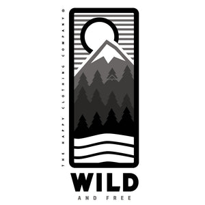 Wild and Free Back Print <br> Lightweight Cotton Tee - The Happy Clothing Company